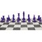 WE Games Color Bright Plastic Staunton Tournament Chess Pieces with 3.75 in. King - Half Chess Set of Chess Pieces Only, Purple